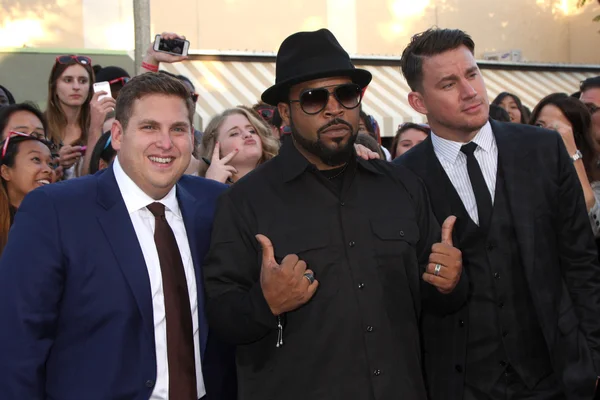 Jonah hill, kostki lodu, channing tatum — Zdjęcie stockowe