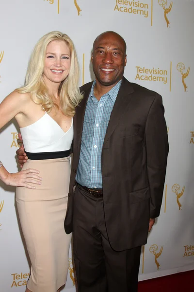 Jennifer Lucas og Byron Allen. – stockfoto