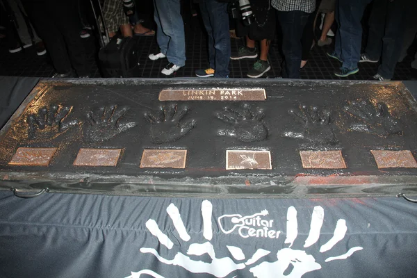 Linkin Park handprints — Stock Photo, Image