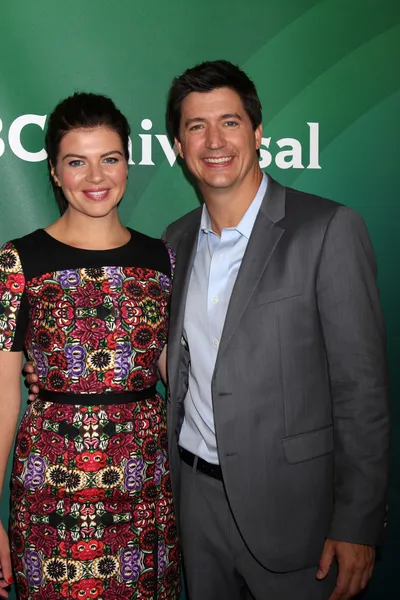 Casey Wilson, Ken Marino — Foto de Stock