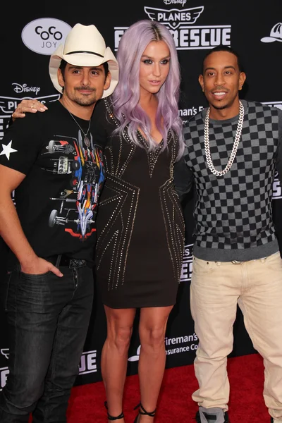 Brad Paisley, Kesha, Ludacris — Stock Photo, Image