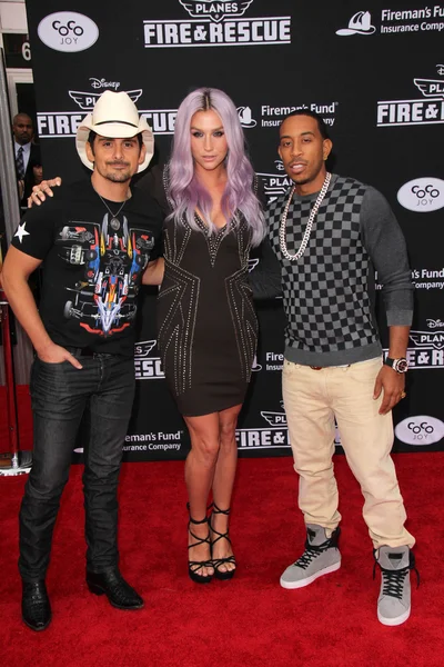 Brad Paisley, Kesha, Ludacris — Fotografie, imagine de stoc