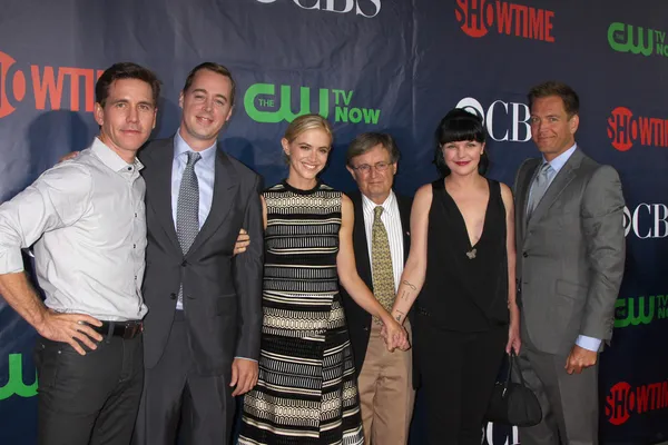 Brian dietzen, sean murray, emily wickersham, david mccallum, pauley perrette, michael odolná — Stock fotografie