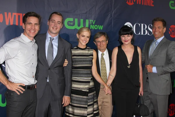 Brian dietzen, sean murray, emily wickersham, david mccallum, pauley perrette, michael odolná — Stock fotografie