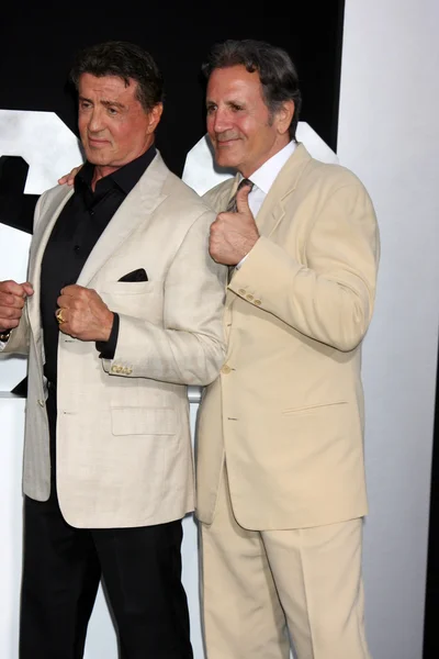 Sylvester Stallone, Frank Stallone — Stock Photo, Image