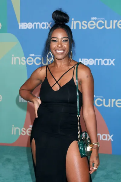 Los Ángeles Octubre Dominique Perry Estreno Temporada Insecure Kenneth Hahn —  Fotos de Stock