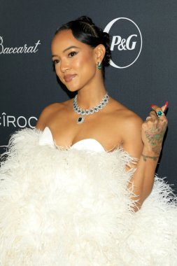 LOS ANGELES - 23 Ekim 2021 'de Beverly Hilton Otel' de 2021 Ebony Power 100 'de Karrueche Tran,