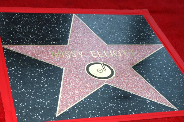 Los Angeles Nov Missy Elliott Star Missy Elliott Star Ceremony — Stock Photo, Image