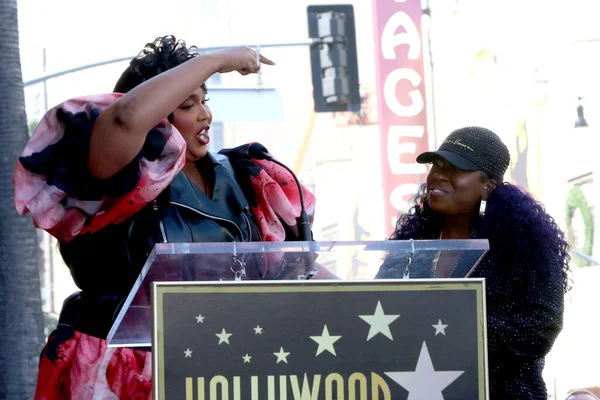 Los Angeles Nov Lizzo Missy Elliott Missy Elliott Star Ceremony — Stock Photo, Image