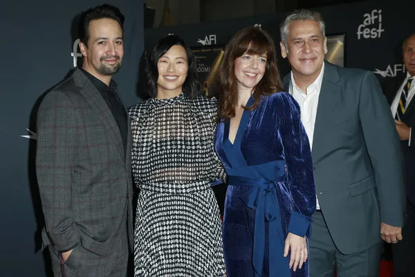 Los Angeles Nov Lin Manuel Miranda Julie Alice Brooks Myron — Stock Photo, Image