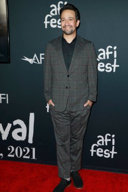 LOS ANGELES - 10 Kasım 2021 'de Lin-Manuel Miranda 2021 AFI Fest' te TCL Çin Tiyatrosu IMAX 'ta 