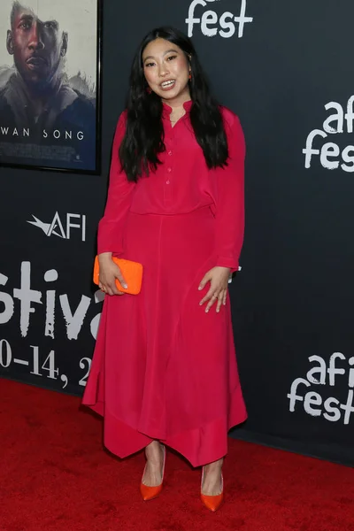 ロサンゼルス 11月12 Afi FestでAwkwafina Swan Song Premiere Tcl Chinese Theatre — ストック写真