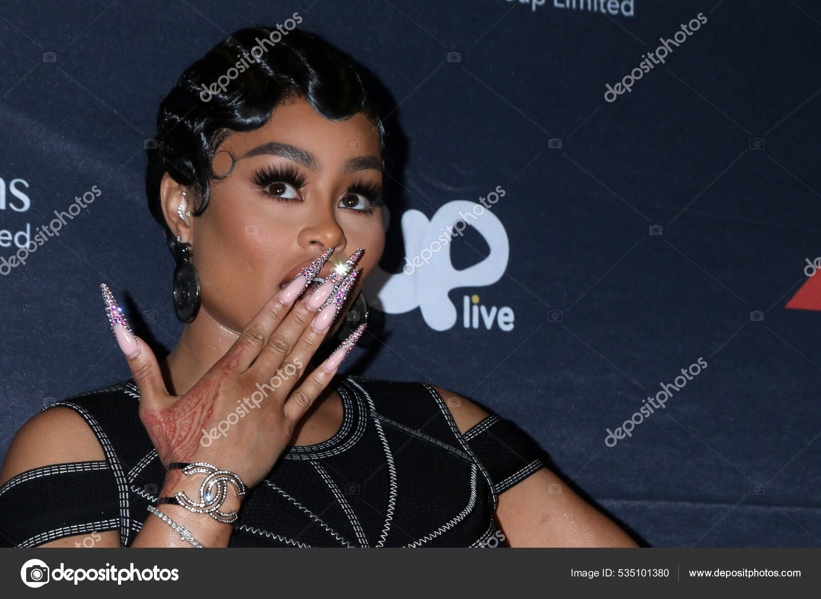 Los Angeles Dec Blac Chyna Aka Angela Renee Wright Uplive — Stock
