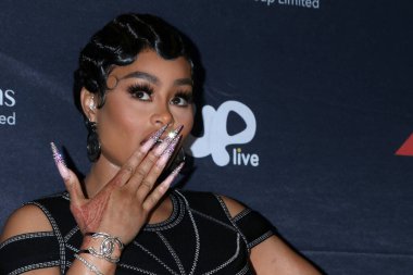 Blac Chyna, nam-ı diğer Angela Renee Wright, 7 Aralık 2021 'de Los Angeles, Kaliforniya' da W Hotel Hollywood 'daki Uplive WorldStage Press Organizasyonu' nda.