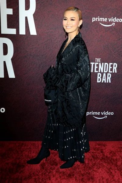 LOS ANGELES - 12 Aralık 2021 'de Los Angeles, CA' da TCL Çin Tiyatrosu 'ndaki The Tender Bar Premiere' de Agnez Mo