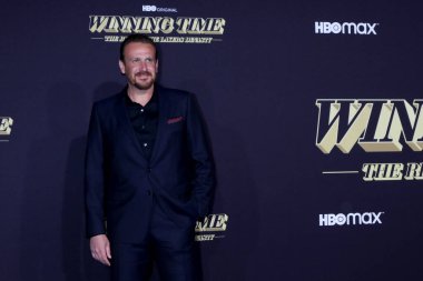 Jason Segel Kazanma Zamanı 'nda 2 Mart 2022' de Los Angeles 'ta Ace Hotel' de Lakers Hanedanlığı 'nın Yükselişi.