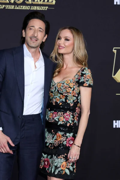 Los Angeles Mar Adrien Brody Georgina Chapman Vítězném Čase Rise — Stock fotografie