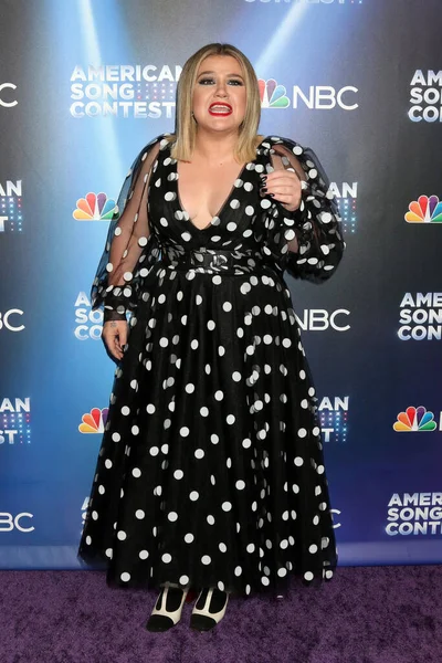 Los Angeles Mar Kelly Clarkson American Song Contest Live Show — Stock Photo, Image