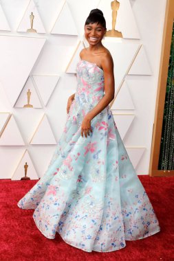 LOS ANGELES - 27 Mart 2022 'de Los Angeles' ta Dolby Tiyatrosu 94. Akademi Ödülleri 'nde Saniyya Sidney