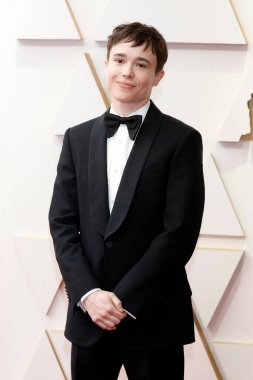 LOS ANGELES - 27 Mart 2022 'de Dolby Tiyatrosu' ndaki 94. Akademi Ödülleri 'nde Elliot Page