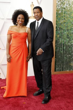 Paulette Washington, Denzel Washington, 27 Mart 2022 'de Dolby Tiyatrosu' ndaki 94. Akademi Ödülleri 'nde.