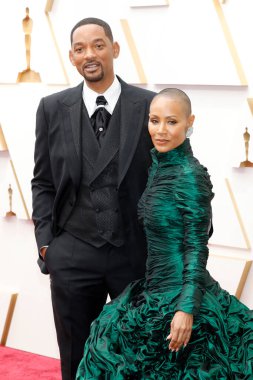 Will Smith, Jada Pinkett Smith, 27 Mart 2022 'de Dolby Tiyatrosu' ndaki 94. Akademi Ödülleri 'nde.