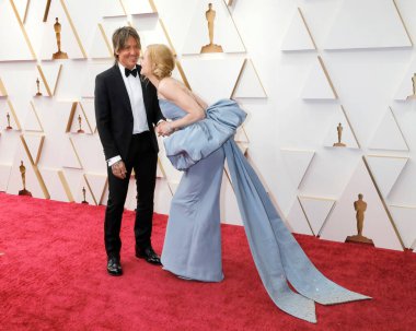 Keith Urban, Nicole Kidman, 27 Mart 2022 'de Dolby Tiyatrosu 94. Akademi Ödülleri' nde.