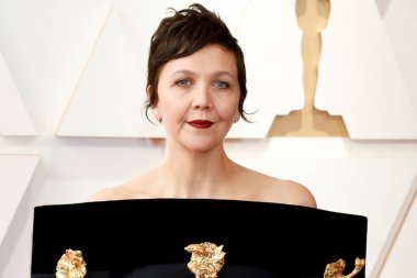 LOS ANGELES - 27 Mart 2022 'de Dolby Tiyatrosu 94. Akademi Ödülleri' nde Maggie Gyllenhaal