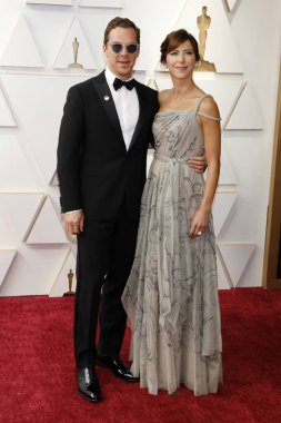 Benedict Cumberbatch, Sophie Turner, 27 Mart 2022 'de Dolby Tiyatrosu' ndaki 94. Akademi Ödülleri 'nde.