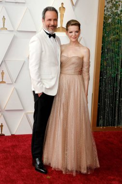 LOS ANGELES - 27 Mart 2022 tarihinde Dolby Tiyatrosu 94. Akademi Ödülleri 'nde Denis Villeneuve