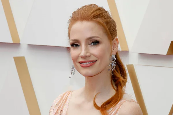 Jessica Chastain Mart 2022 Dolby Tiyatrosu Ndaki Akademi Ödülleri Nde — Stok fotoğraf