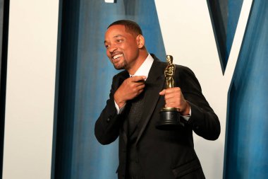 Will Smith, 27 Mart 2022 'de Wallis Annenberg Sahne Sanatları Merkezi' ndeki Vanity Fair Oscar Partisi 'nde.