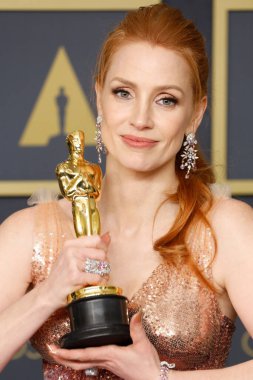 Jessica Chastain, 27 Mart 2022 'de Dolby Tiyatrosu' ndaki 94. Akademi Ödülleri 'nde.