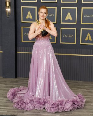 Jessica Chastain, 27 Mart 2022 'de Dolby Tiyatrosu' ndaki 94. Akademi Ödülleri 'nde.