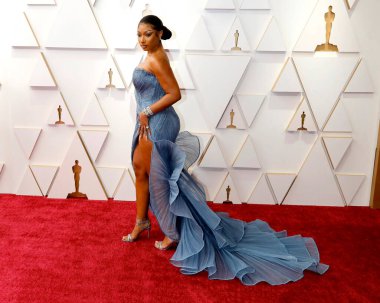 LOS ANGELES - 27 MAR: Megan Thee Stallion Dolby Tiyatrosu 94. Akademi Ödülleri 'nde 27 Mart 2022, Los Angeles, CA