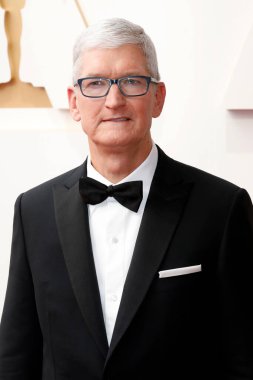 Tim Cook 27 Mart 2022 'de Los Angeles' ta Dolby Tiyatrosu 'ndaki 94. Akademi Ödülleri' nde.
