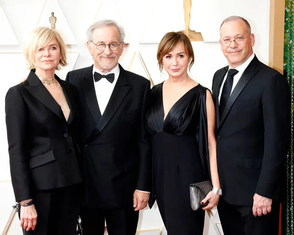 Kate Capshaw, Steven Spielberg, Kristie Macosko Krieger, Mark Krieger Dolby Tiyatrosu 94. Akademi Ödülleri 'nde 27 Mart 2022' de Los Angeles, CA
