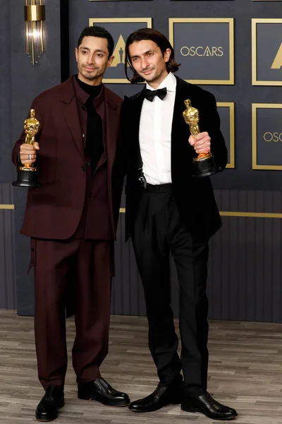 Los Angeles Mar Riz Ahmed Aneil Karia 94Th Academy Awards — Stock fotografie