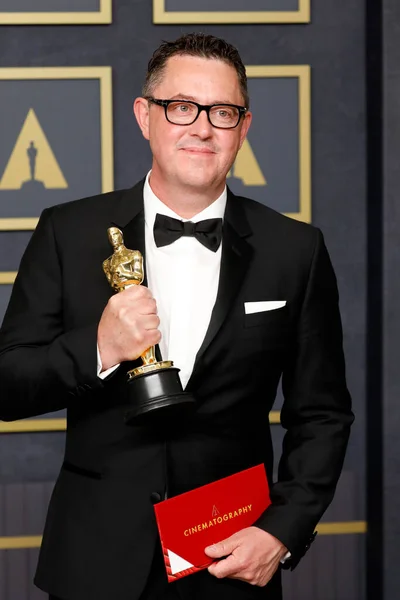 Los Angeles Mar Greig Fraser Vid Academy Awards Dolby Theater — Stockfoto