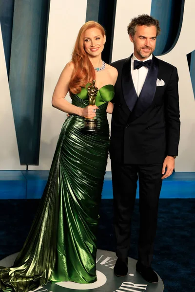 Los Angeles Mar Jessica Chastain Gian Luca Passi Preposulo Imprezie — Zdjęcie stockowe