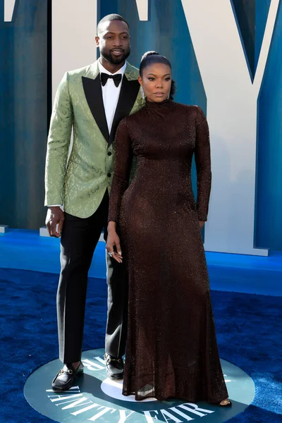 Dwyane Wade, Gabrielle Union, 27 Mart 2022 'de Wallis Annenberg Gösteri Sanatları Merkezi' ndeki Vanity Fair Oscar Partisi 'nde.