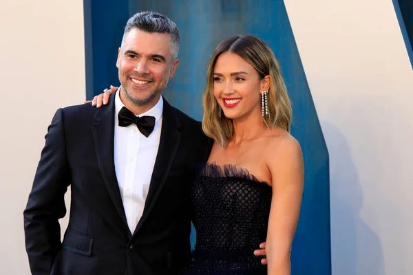 Los Angeles Mar Cash Warren Jessica Alba Imprezie Vanity Fair — Zdjęcie stockowe