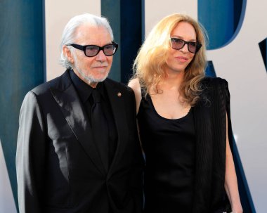 Harvey Keitel, 27 Mart 2022 'de Wallis Annenberg Sahne Sanatları Merkezi' ndeki Vanity Fair Oscar Partisi 'nde C.A.