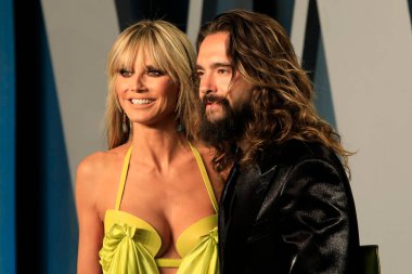 Heidi Klum, Tom Kaulitz, 27 Mart 2022 'de Wallis Annenberg Gösteri Sanatları Merkezi' ndeki Vanity Fair Oscar Partisi 'nde.