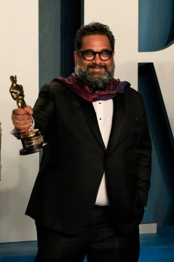 Joseph Patel, 27 Mart 2022 'de Wallis Annenberg Sahne Sanatları Merkezi' ndeki Vanity Fair Oscar Partisi 'nde.