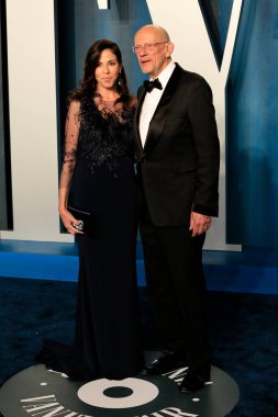 Lisa Lloyd, Christopher Lloyd, 27 Mart 2022 'de Wallis Annenberg Sahne Sanatları Merkezi' ndeki Vanity Fair Oscar partisinde.