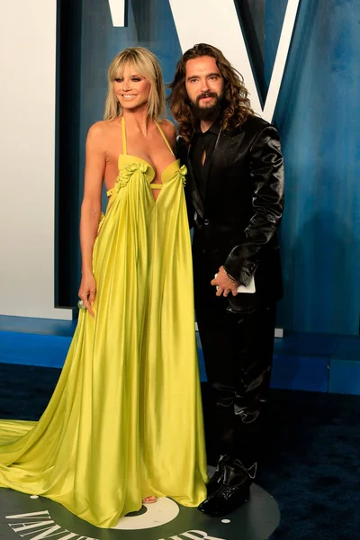 Los Ángeles Marzo Heidi Klum Tom Kaulitz Vanity Fair Oscar — Foto de Stock