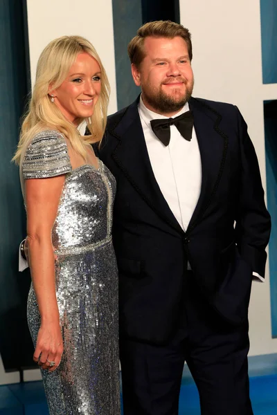 Julia Carey, 27 Mart 2022 'de Wallis Annenberg Gösteri Sanatları Merkezi' ndeki Vanity Fair Oscar Partisi 'nde James Corden.