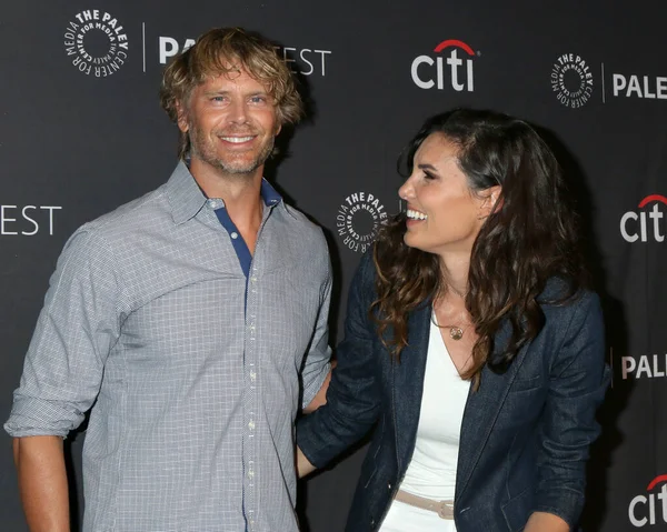 Los Angeles Apr Eric Christian Olsen Daniela Ruah Paleyfest Ncis — стокове фото