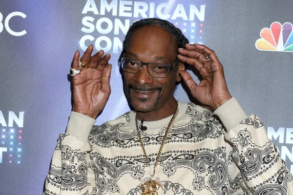 Los Angeles Apr Snoop Dogg American Song Contest Week Red — Stock Photo, Image